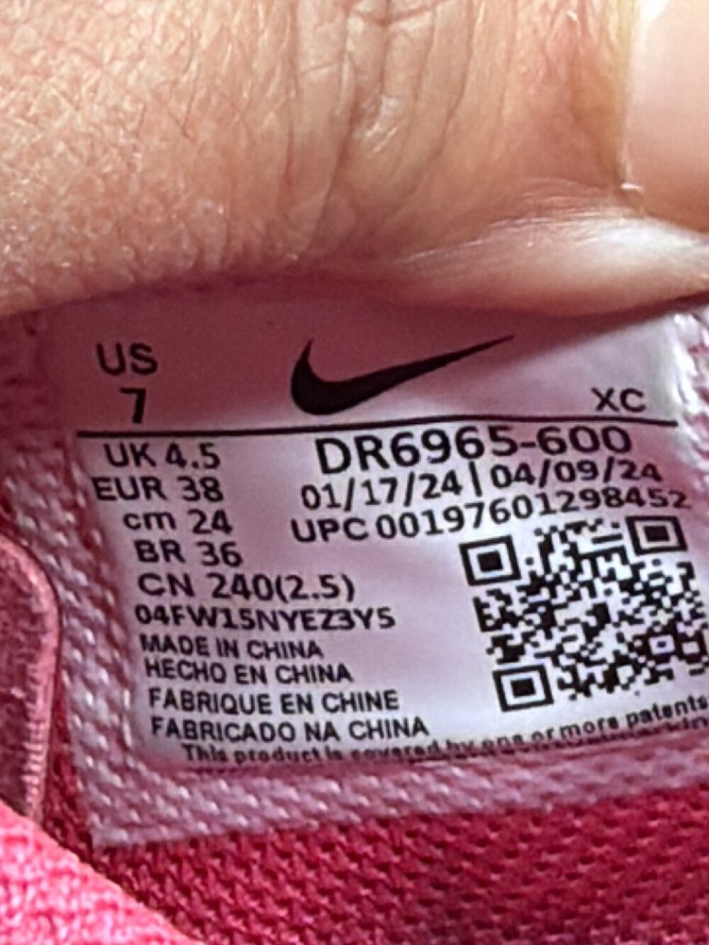 NikeCourt Air Zoom Vapor 11 Pink Tennis Shoes Womens Size 7 DR6965-600 - Picture 10 of 11